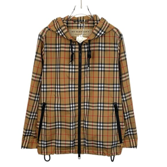 Burberry Classic Check Hooded Jacket Mens M
